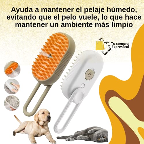 Cepillo Masajeador mascotas